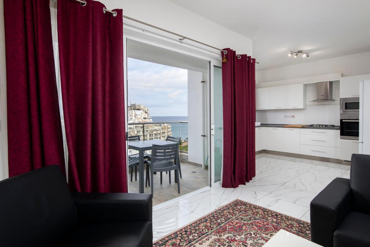 Sea View Apartment 2 Bedrooms 2 Bathrooms, 2 Minutes Away From The Sea Saint Julian's Eksteriør billede
